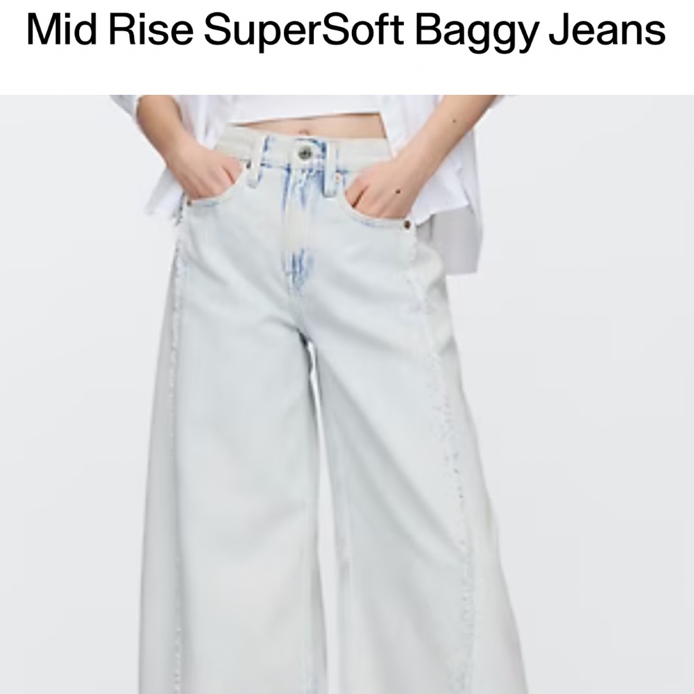 GAP mid rise Super Soft Baggy jeans